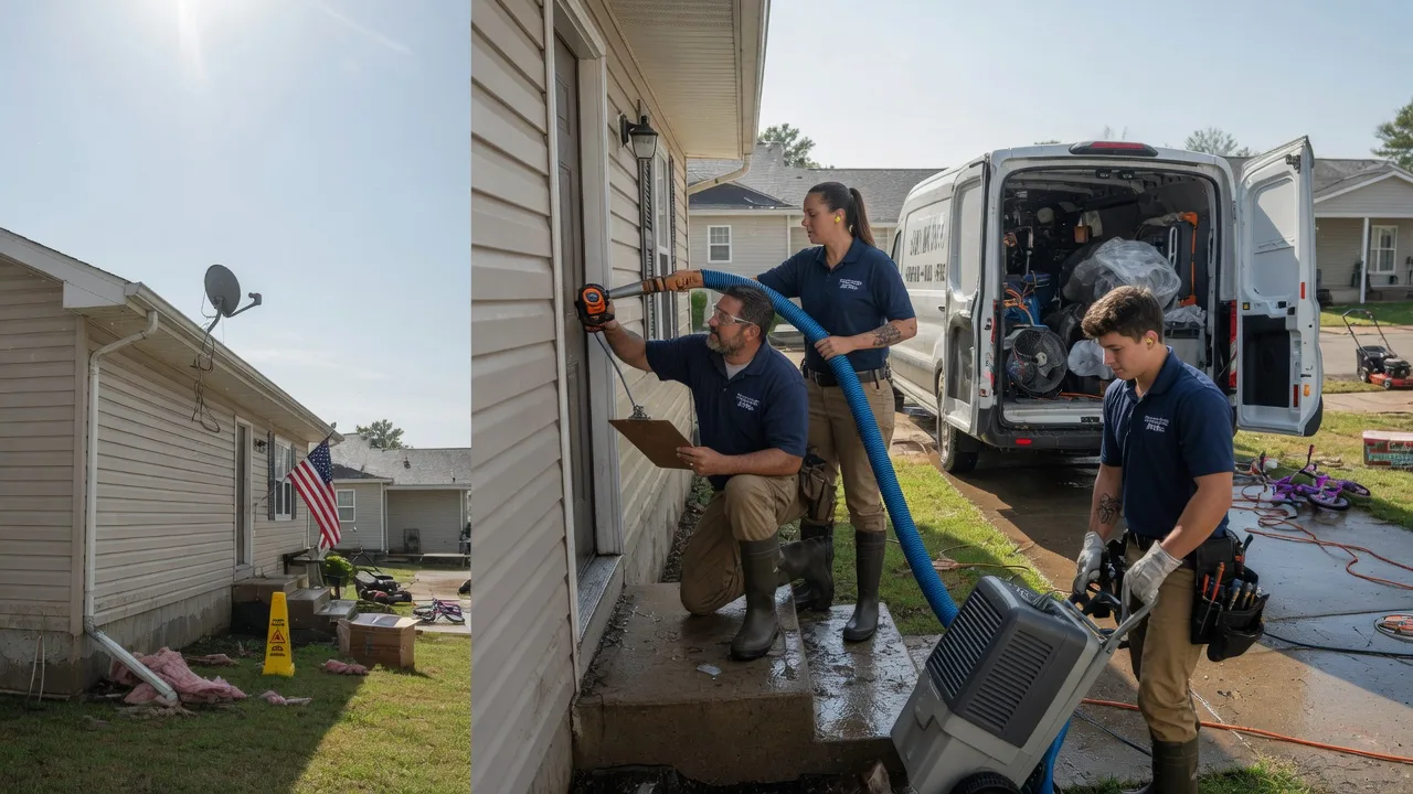 Ceiling Water Damage Restoration in Sentinel, OK near me